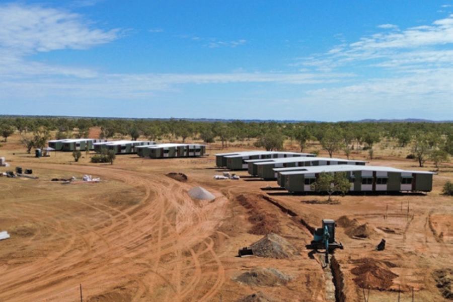 Manjali Studio School site during construction August 2024